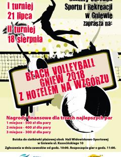 BEACH VOLLEYBALL GNIEW 2018 Z HOTELEM NA WZGÓRZU